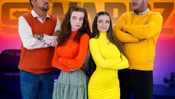 [DaughterSwap] - Redheads and Brunettes in Hardcore Action