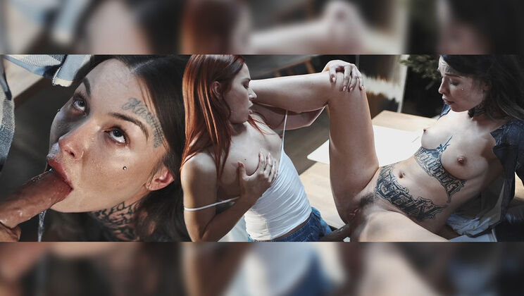 [FutanariXXX] - Preparing the Anal Art Show with Tabitha and Clemence - Tabitha Poison - Clemence Audiard