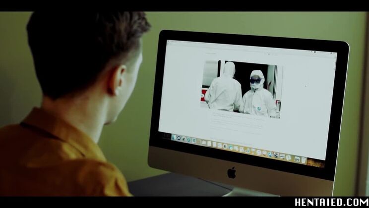 [Hentaied] - Petite Haneen Squirts From Big Alien Dick