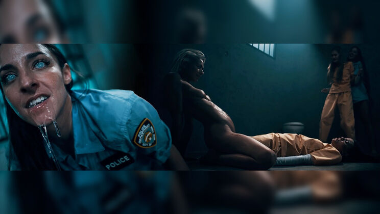 [Parasited] - Lesbian Masturbation with Small Tits in Caged Pt 1