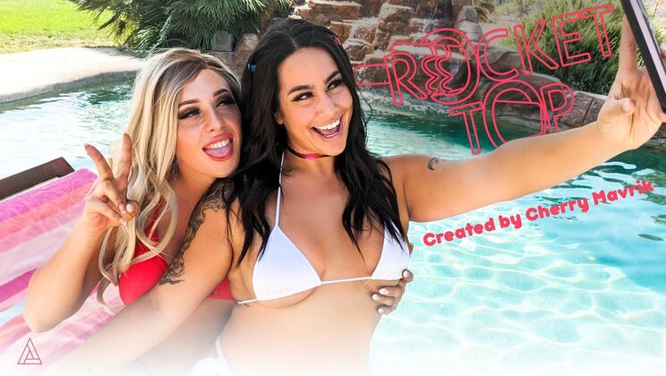 [ModelTime] - Big Tits Brunette Takes Anal from Blonde Babe - Cherry Mavrik - Misty Meaner