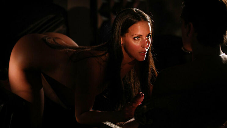 Pornstar Shalina Devine Sucks Cock in High Heels