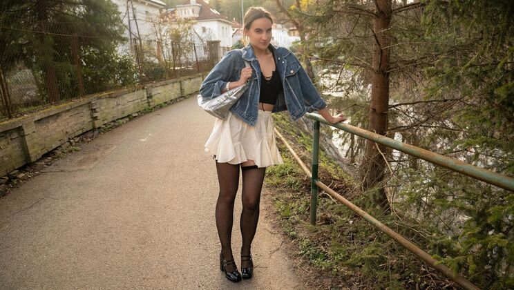 Gigi Max in High Heels Gets Standing Doggystyle