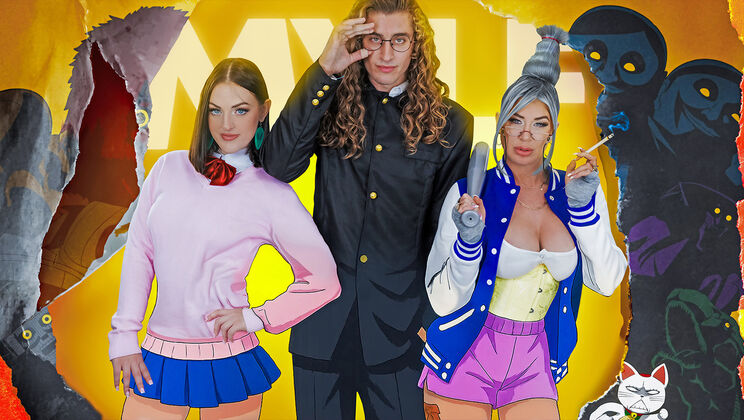 [BadMilfs] - Disgusted Obedient MILF and Blonde Fuck Possessed Boyfriend’s Ghosts! - Lolly Dames - Giovanni - Lucy Lotus
