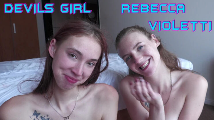 Rebecca Violetti Skinny Girl Takes Double Penetration