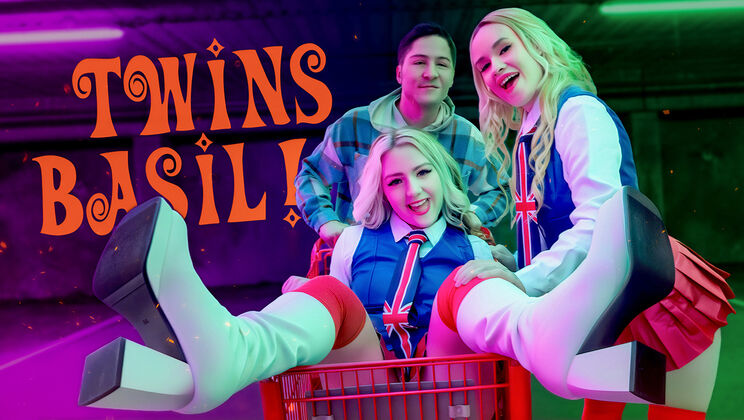 Lovely Skinny Twins Play with Panties and Tit Rubs! Oh, Behave!