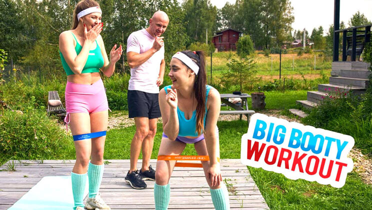 [ClubSweethearts] - European Big Booty Gets Doggystyle Workout Fuck - Aleks Sam - Remido - Leonoy Sparkle