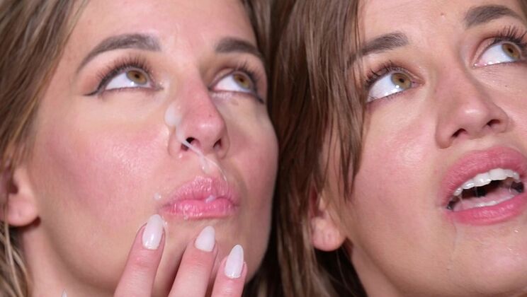 Eveline and Silvia: Double Blowjob and Pussy Fucking