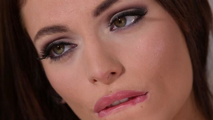 French hottie Clara Mia deepthroats cock then rides reverse