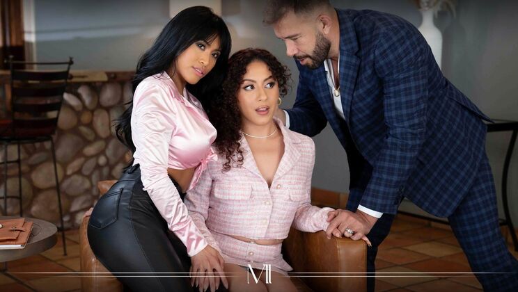 [ModernDaySins] - Petite Lesbian Gets Double Blowjob - Ember Snow - Liv Revamped - Will Pounder