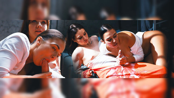 [FutanariXXX] - Brunette Blowjob Prison Witch Petite - Sam Bourne - Milan Cheek - Matty Mila