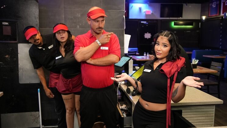 Brats At Work: Sneaky Blowjob Leads to Facial