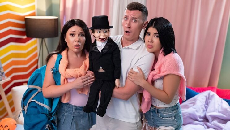 [FakeHostel] - Spooky Spooning and Ass Fingering Scene - Charlie Dean - Lady Dee - Lola Bratz