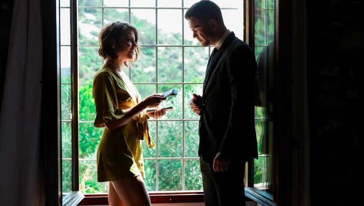 Outdoor Pool to Indoor Bed: Reverse Cowgirl & Side Fuck Session