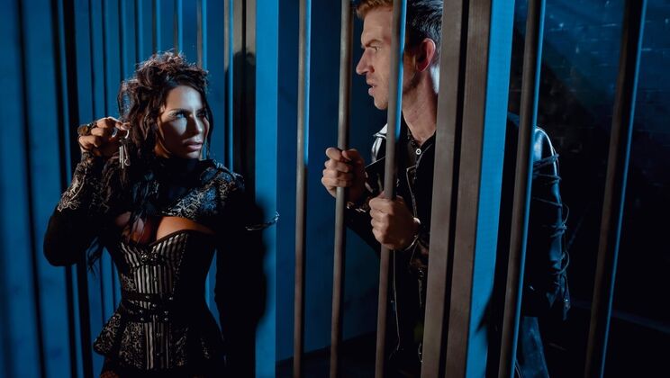 Prison Fantasy Fuck: Blonde with Big Tits Gets Facial from Danny D