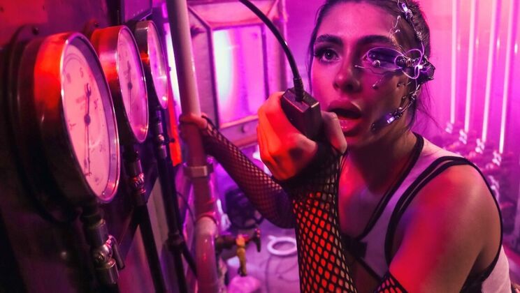 Enhanced Body Brunette in Tank Top Gets Spanking and Rough Doggystyle