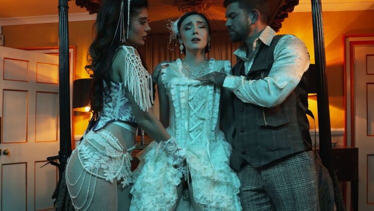 Pantyhose and Thong Get Torn Off