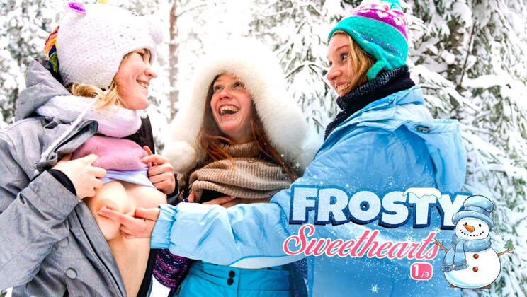 Lesbian Outdoor Sex: Long Legs Teens Lick Pussy