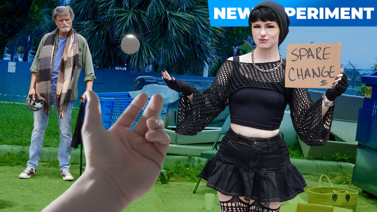 Street Girl Thanks Ethan with Deep Throat and Swallow