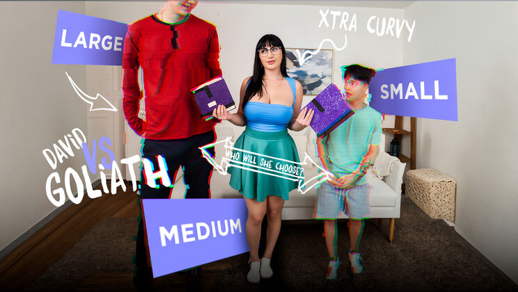 Quick Threesome: Curvy Tutor Gets Tit Play and Dick Play