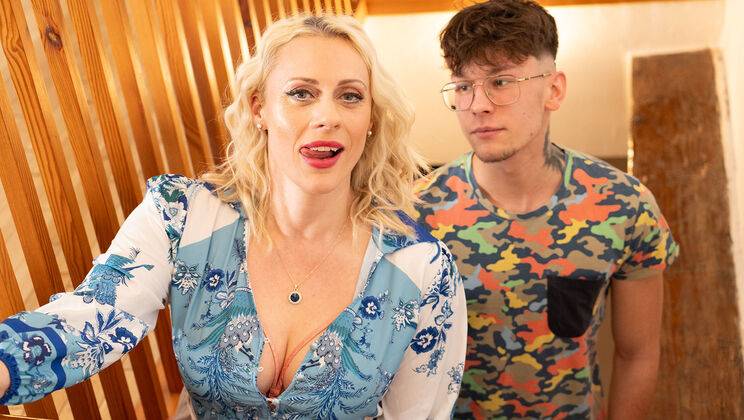 Stifler's Mom Brittany Bardot Handjob for Son's Buddy