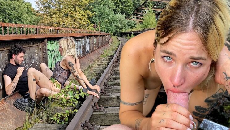 Outdoor Blowjob and Deepthroat: Kitti & Uri Go Wild
