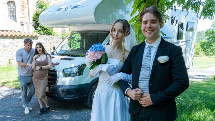 Polly Young Blows and Fucks a Stranger Before Her Wedding