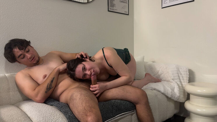 Kev & Sab Tattoo Lingerie Spanking Blowjob