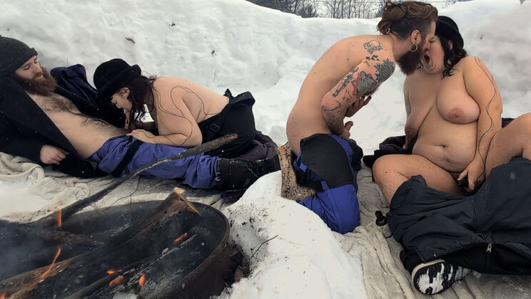 Keep The Fire Going: Public Pussy Licking