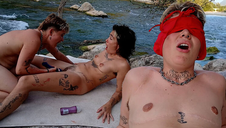 Outdoor River Fuck: Elios & Klou in Action