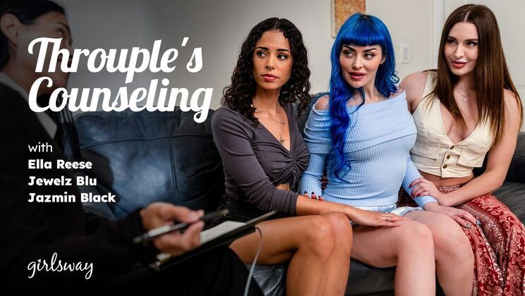 Lesbian Throuple Therapy Turns Into Hot Sex