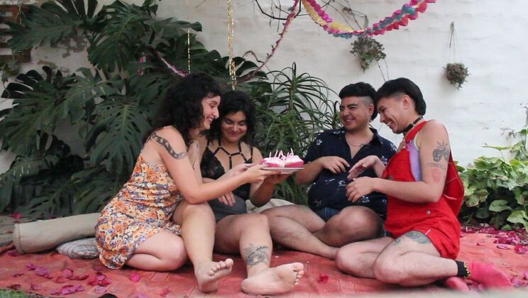 Swinger Foursome: Spanish Girls, Sex Toys & Moaning