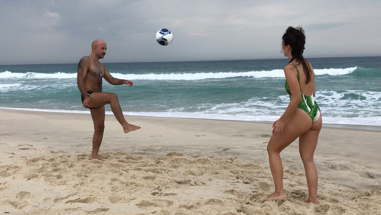 World Cup Special: Spitting Distance - Edu & Fe Doggystyle and Handjob