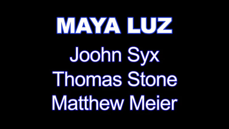 Maya Luz Gets Double Penetrated by Three Men